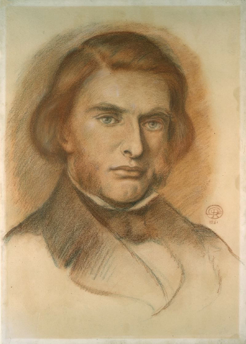 Ritratto di Dante Gabriel Rossetti, 1861